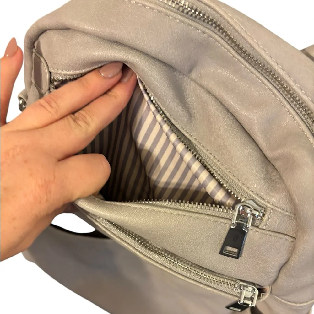Everyday Convertible Backpack Tote in Light Beige